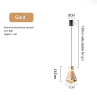 Suspension Moderne pour Tout Espace | Marco Lucetti Or / Pas de commutateur / Lumière blanche