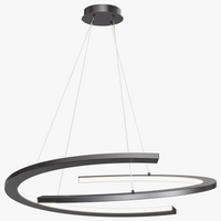 Lustre moderne nordique à anneaux pour restaurant