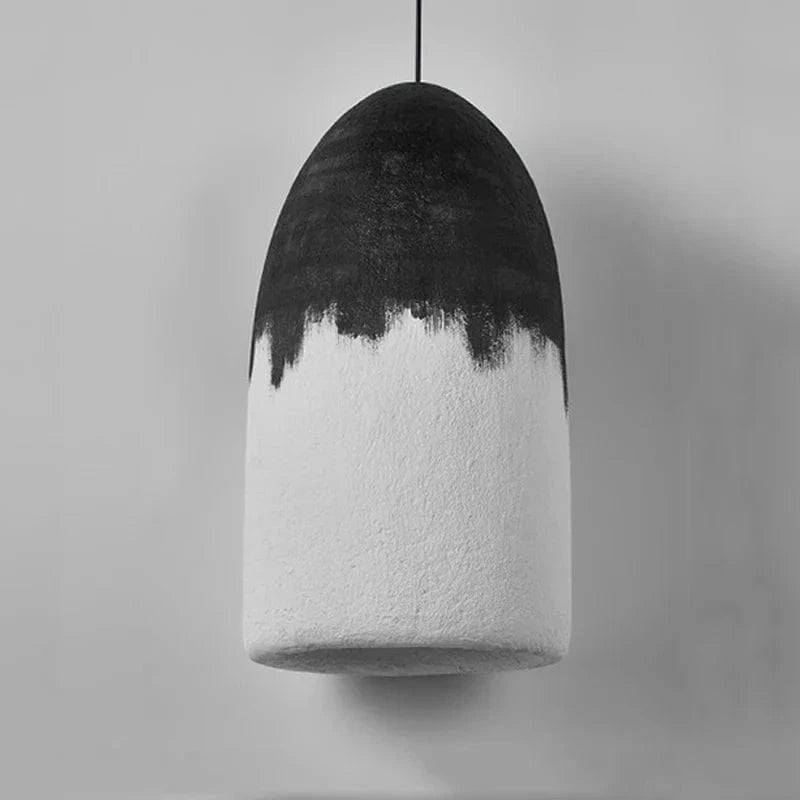 Suspension moderne Wabi Sabi noir et blanc LED lampe créative pour Restaurant Café et Chambre Européenne | Marco Lucetti