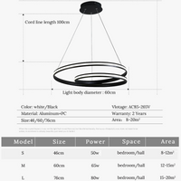 Suspensions LED Noir et Blanc