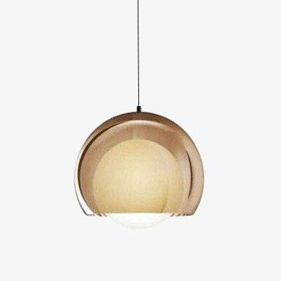 Suspension Moon en LED avec abat-jour métallique | Marco Lucetti