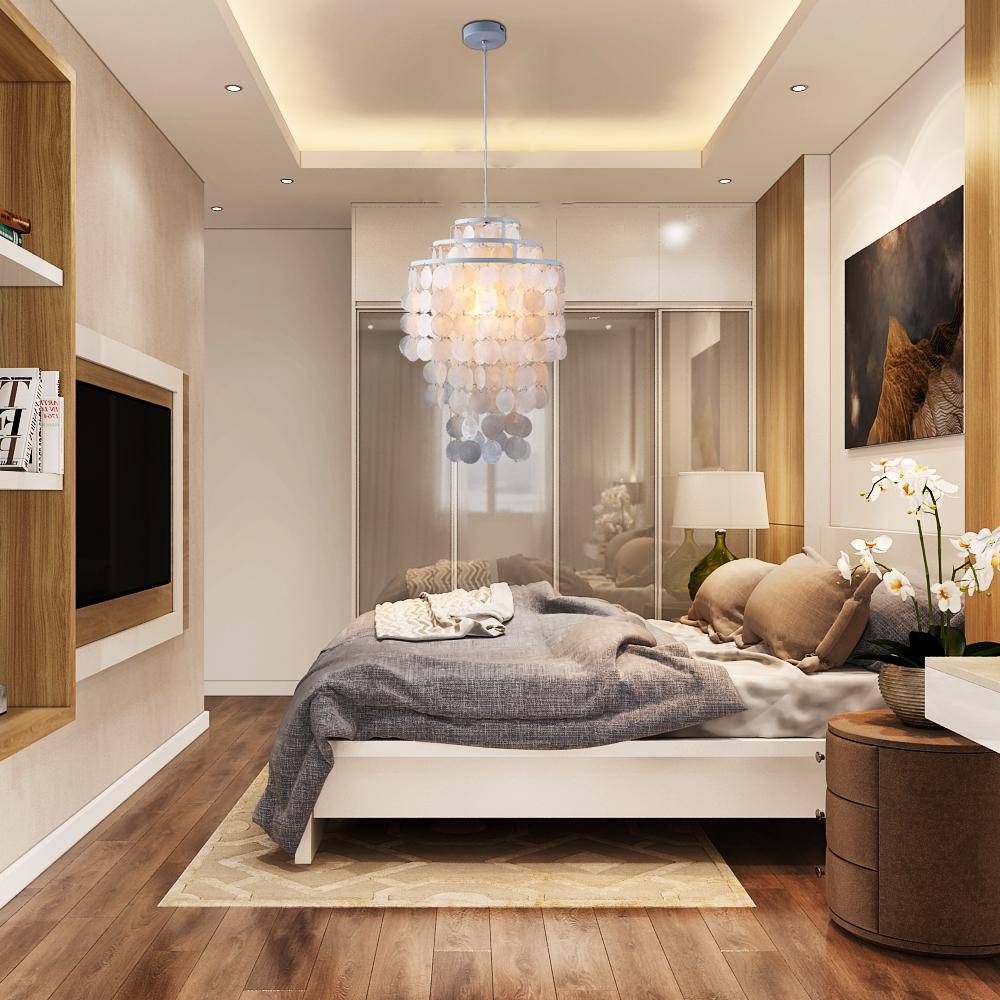 Suspension Natural Confettis Tri-circles | Marco Lucetti Blanc