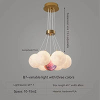 Suspension Nordic Flower Acrylic Pine LED - Éclairage Intérieur pour Salon Chambre Enfants | Marco Lucetti Boule de lune 40cm
