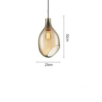 Suspension nordic Halek Glass | Marco Lucetti A - Marron