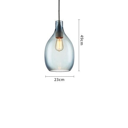 Suspension nordic Halek Glass | Marco Lucetti B - Bleu