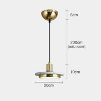 Suspension Nordic Marbre | Marco Lucetti C12W / Blanc chaud