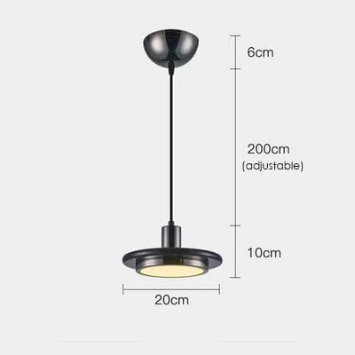 Suspension Nordic Marbre | Marco Lucetti Un 12W / Blanc chaud