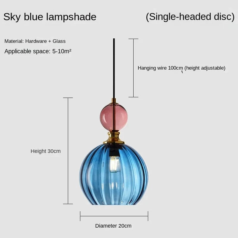 Suspension Nordica Coloré - Déco Maison | Marco Lucetti Bleu