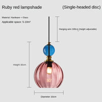 Suspension Nordica Coloré - Déco Maison | Marco Lucetti Rouge rubis