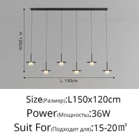 Suspension Nordik : Le Luminaire Essentiel pour Votre Restaurant | Marco Lucetti Style B L150x150cm / Lumière neutre 4000K