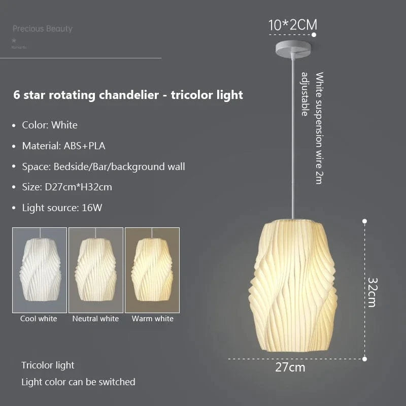 Suspension Nordique 3D Luminaire Artistique pour Décoration d'intérieur - Salon, Salle à Manger, Cuisine | Marco Lucetti P 27cm / Lumière naturelle