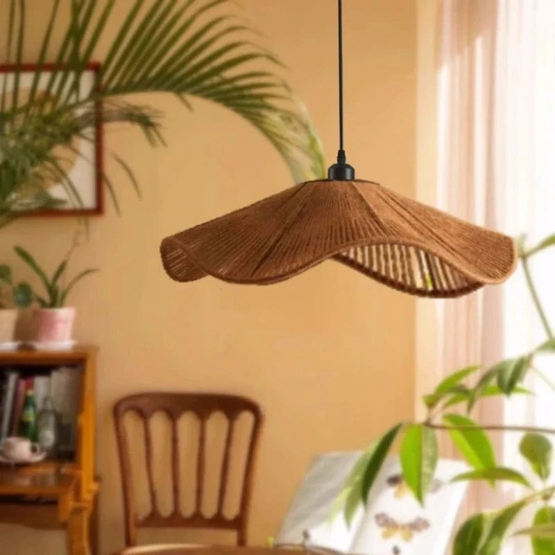 Suspension Nordique Chanvre E27 LED - Style Japonais pour Salle à Manger ou Chambre | Marco Lucetti