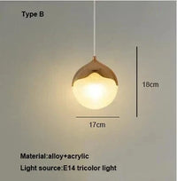 Suspension Nordique Comptoir Allée Salle à Manger Fenêtre Chambre Moderne - Luxe Simple & Élégant | Marco Lucetti Tapez B / Lumière tricolore