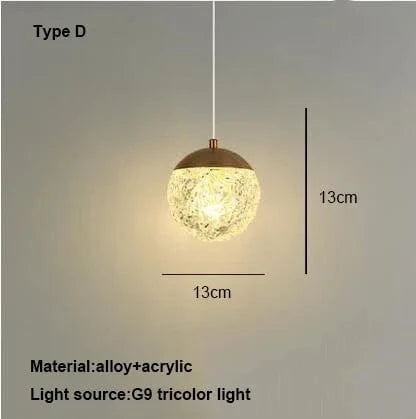 Suspension Nordique Comptoir Allée Salle à Manger Fenêtre Chambre Moderne - Luxe Simple & Élégant | Marco Lucetti Tapez D / Blanc chaud