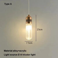Suspension Nordique Comptoir Allée Salle à Manger Fenêtre Chambre Moderne - Luxe Simple & Élégant | Marco Lucetti Type A / Lumière tricolore