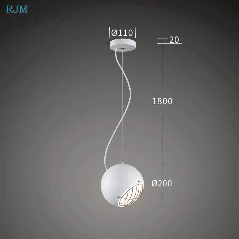 Suspension Nordique Créatif Macaron Lumières Moderne Fer LED Salle à Manger Restaurant Eclairage | Marco Lucetti BLANC