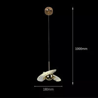 Suspension Nordique de Luxe Moderne avec Lumière Chaude et Rotation - Salon, Chambre, Foyer | Marco Lucetti Or rose / Blanc froid