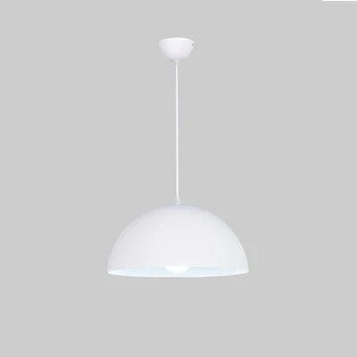 Suspension nordique demi-cercle pour bar et restaurant - Style minimaliste nordique | Marco Lucetti Blanc mat / Diamètre 30cm