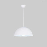 Suspension nordique demi-cercle pour bar et restaurant - Style minimaliste nordique | Marco Lucetti Blanc mat / Diamètre 30cm
