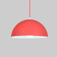 Suspension nordique demi-cercle pour bar et restaurant - Style minimaliste nordique | Marco Lucetti Rouge / Diamètre 40cm
