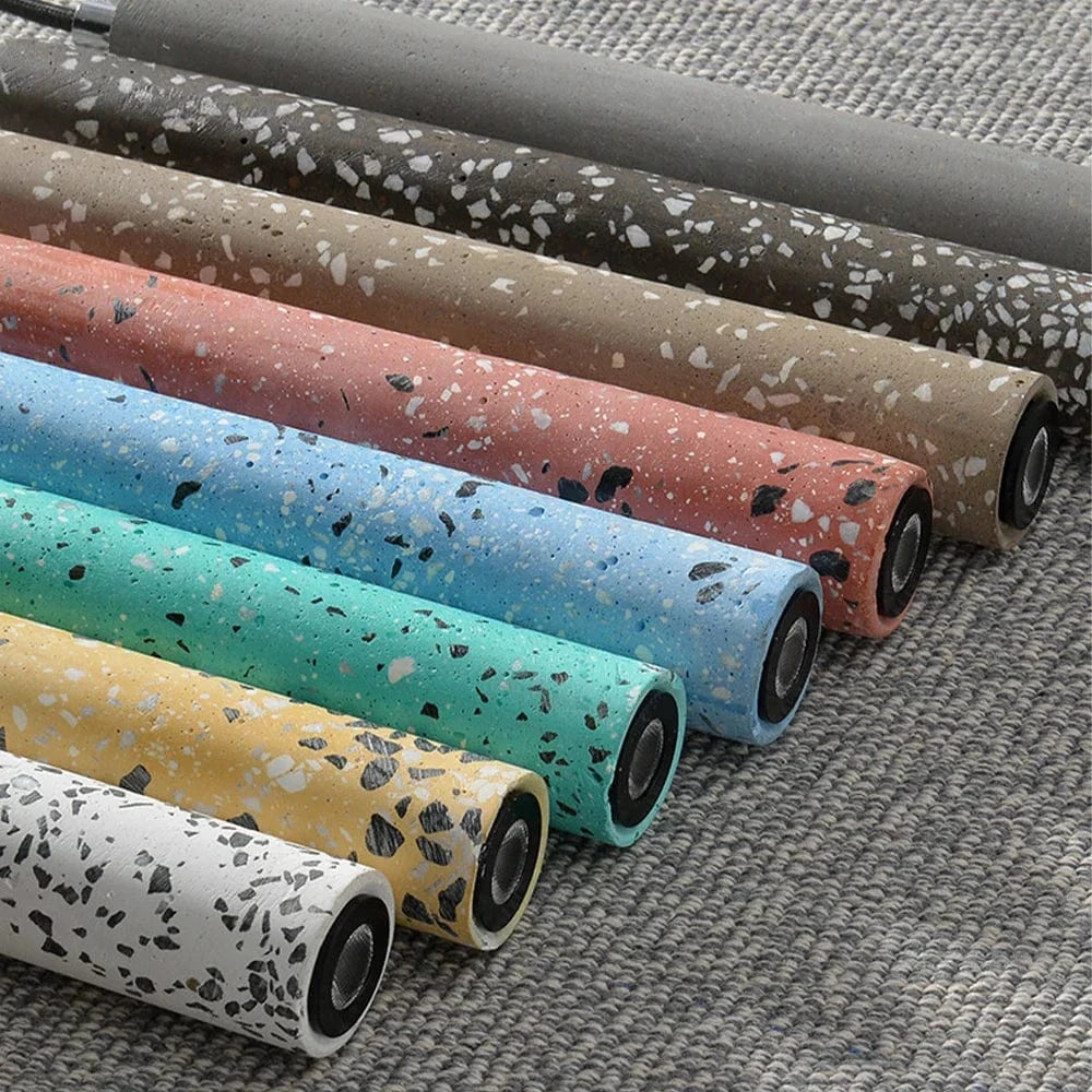 Suspension nordique design à tube long en ciment - Décoration moderne | Marco Lucetti