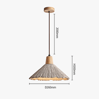 Suspension Nordique Design en Micro Ciment pour Restaurant | Marco Lucetti D260xH160mm