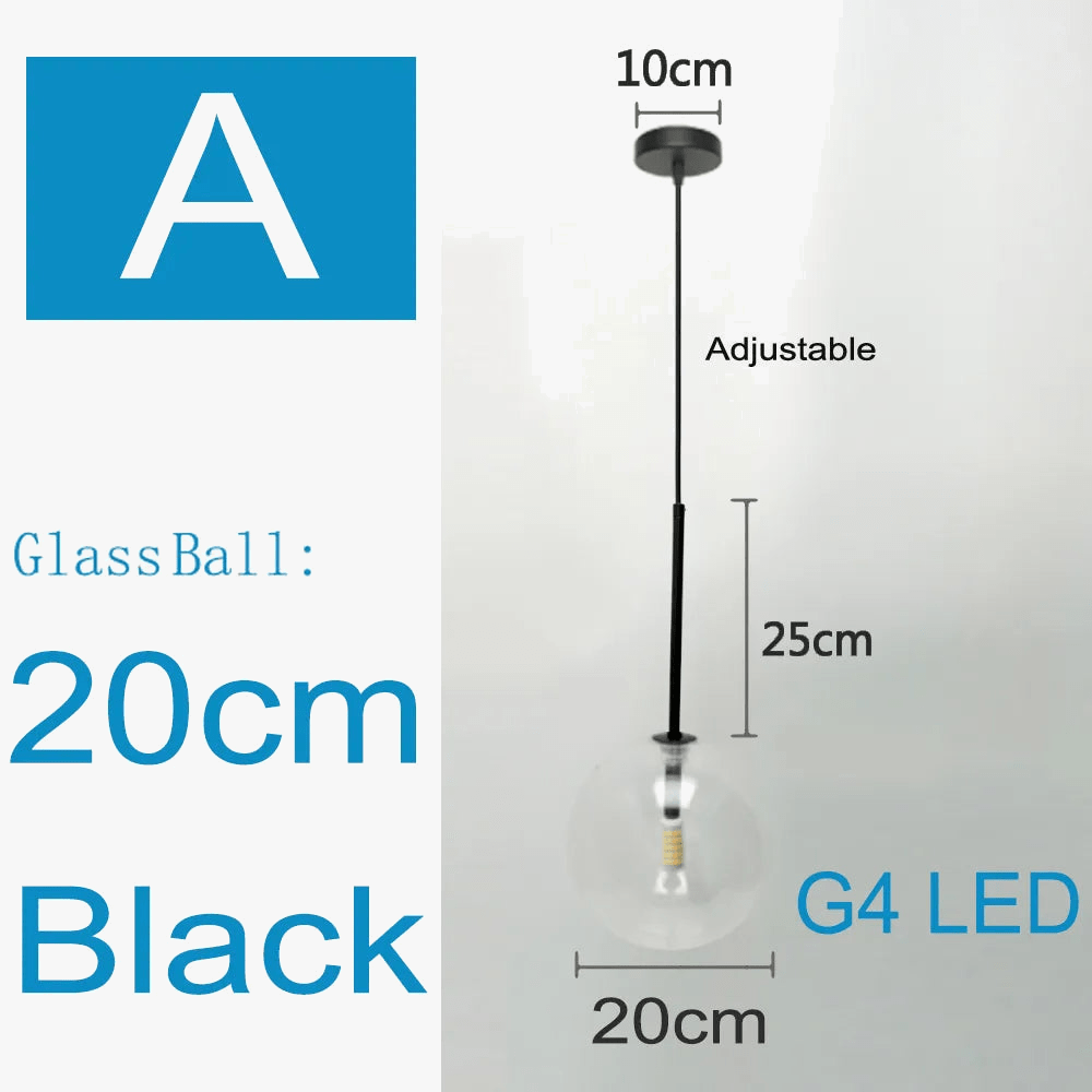 Suspension nordique design en verre clair | Marco Lucetti