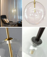 Suspension nordique design en verre clair | Marco Lucetti