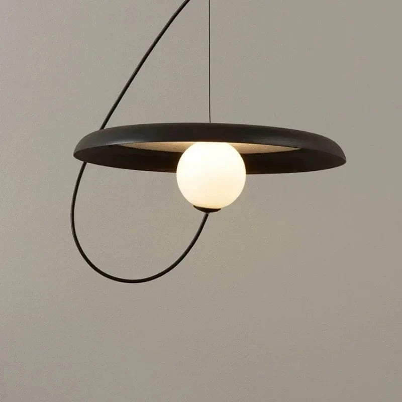 Suspension nordique élégante et épurée | Marco Lucetti Noir / 25 cm / Blanc chaud