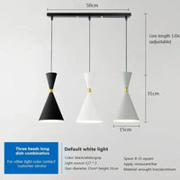 Suspension nordique en aluminium avec trois têtes | Marco Lucetti PL593 BWG 3H B / Blanc froid