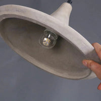 Suspension nordique en béton naturel pour Salle à manger Restaurant Hôtel Éclairage | Marco Lucetti