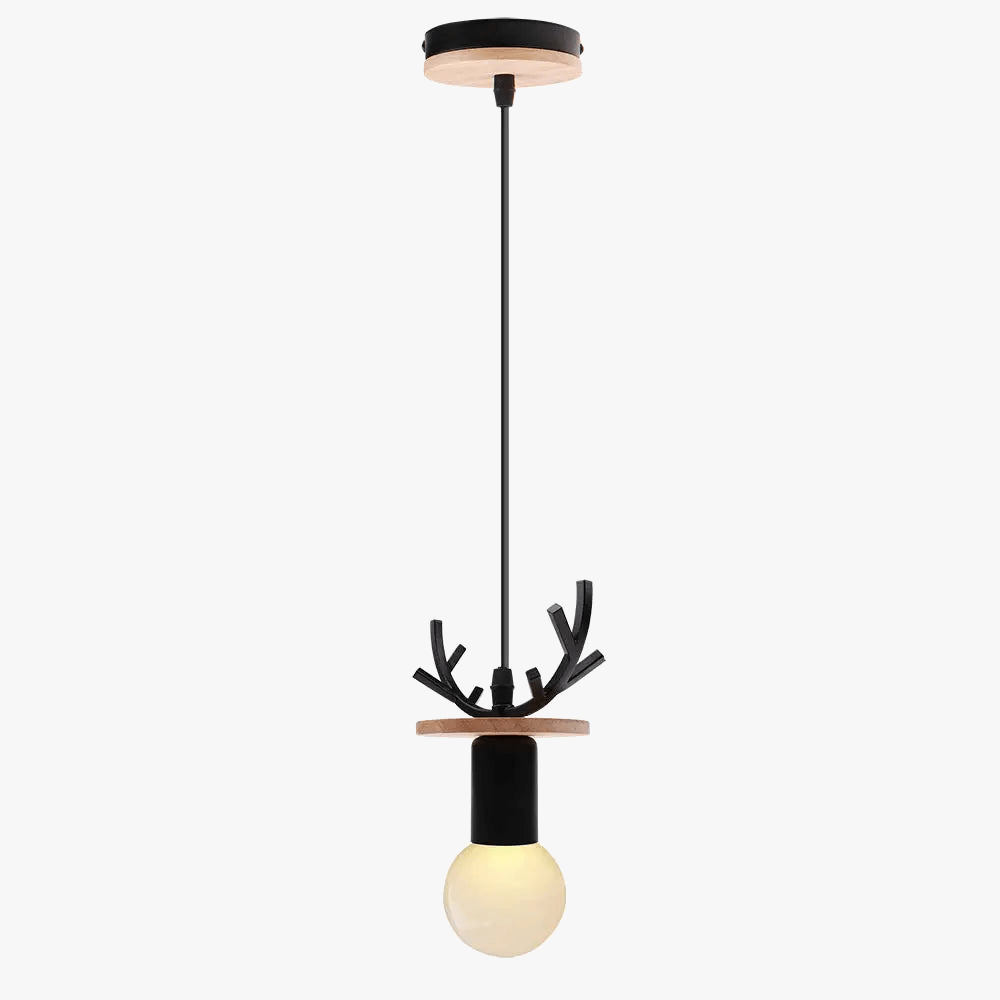 Suspension Nordique en Bois avec Lumières LED pour Cuisine, Bar, Hôtel, Chambre d'Enfants et Décoration Maison | Marco Lucetti