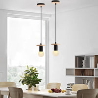 Suspension Nordique en Bois avec Lumières LED pour Cuisine, Bar, Hôtel, Chambre d'Enfants et Décoration Maison | Marco Lucetti