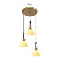 Suspension nordique en bois et céramique | Marco Lucetti Céramique 16 / 4W (MAX 100W)