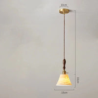 Suspension nordique en bois et céramique | Marco Lucetti Céramique 23 / 4W (MAX 100W)