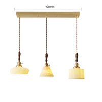 Suspension nordique en bois et céramique | Marco Lucetti Céramique 7 / 4W (MAX 100W)