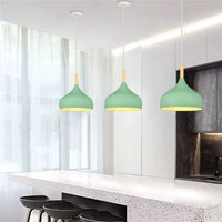 Suspension nordique en bois et métal - Vert éclatant | Marco Lucetti