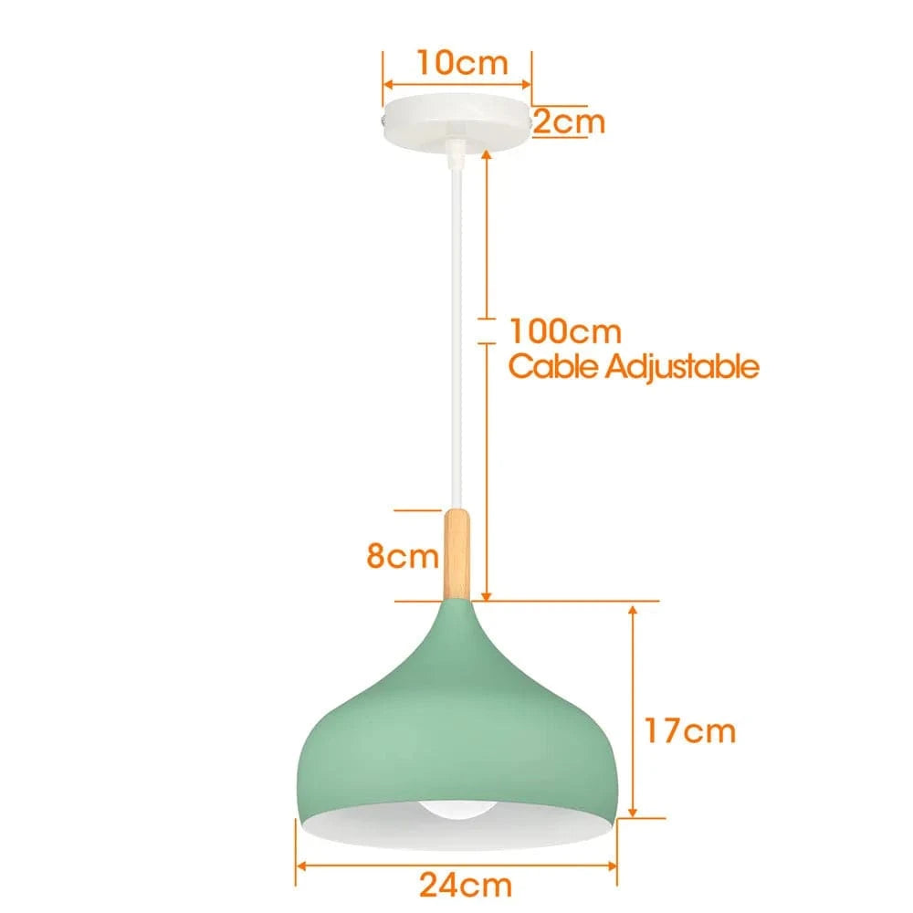 Suspension nordique en bois et métal - Vert éclatant | Marco Lucetti 12