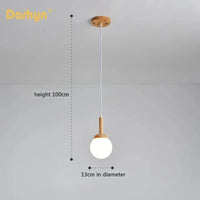 Suspension nordique en bois et verre | Marco Lucetti