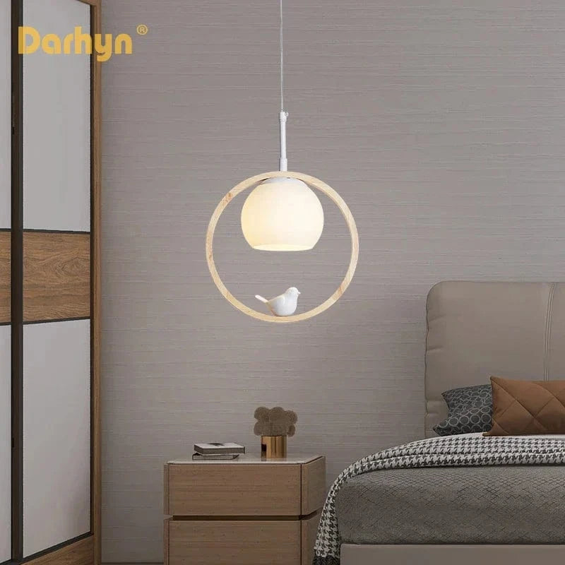 Suspension nordique en bois et verre | Marco Lucetti