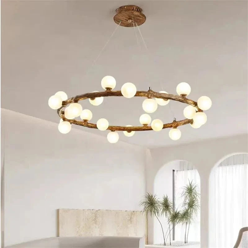 Suspension Nordique en Bois « Laiteux Personality Ring » | Marco Lucetti