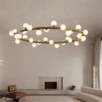 Suspension Nordique en Bois « Laiteux Personality Ring » | Marco Lucetti