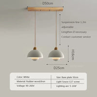 Suspension nordique en bois. | Marco Lucetti 2Blanc / Lumière blanche