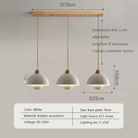 Suspension nordique en bois. | Marco Lucetti 3Blanc / Lumière blanche