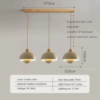 Suspension nordique en bois. | Marco Lucetti 3Crémeux / Lumière blanche