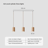 Suspension Nordique en Bois Massif de Luxe | Marco Lucetti Frêne WCTL / Blanc froid