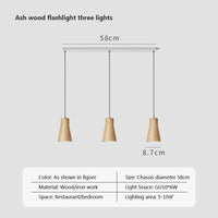 Suspension Nordique en Bois Massif de Luxe | Marco Lucetti Frêne WFTL / Blanc froid