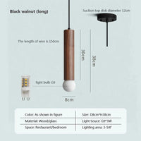 Suspension Nordique en Bois Massif de Luxe | Marco Lucetti Noir WL / Blanc froid