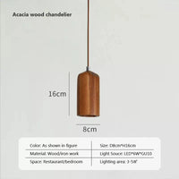 Suspension Nordique en Bois Massif de Luxe | Marco Lucetti WC en acacia / Blanc froid