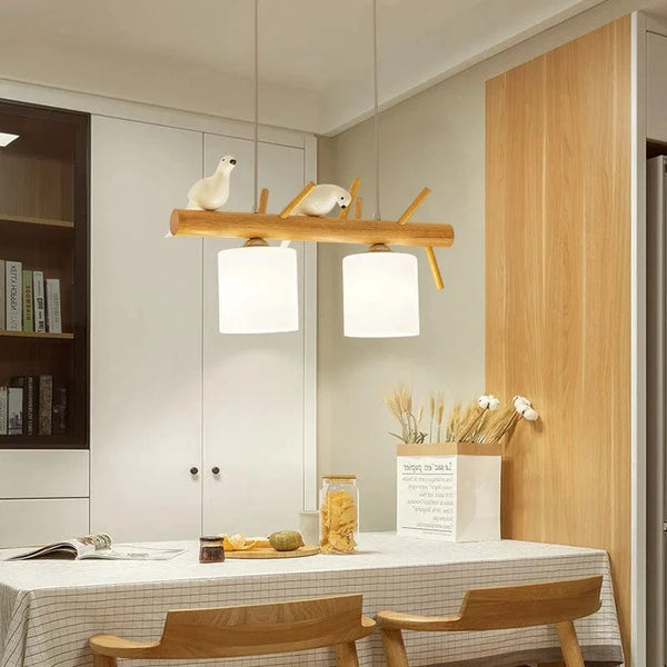 Suspension nordique en bois pour Table à manger - Style Unique | Marco Lucetti